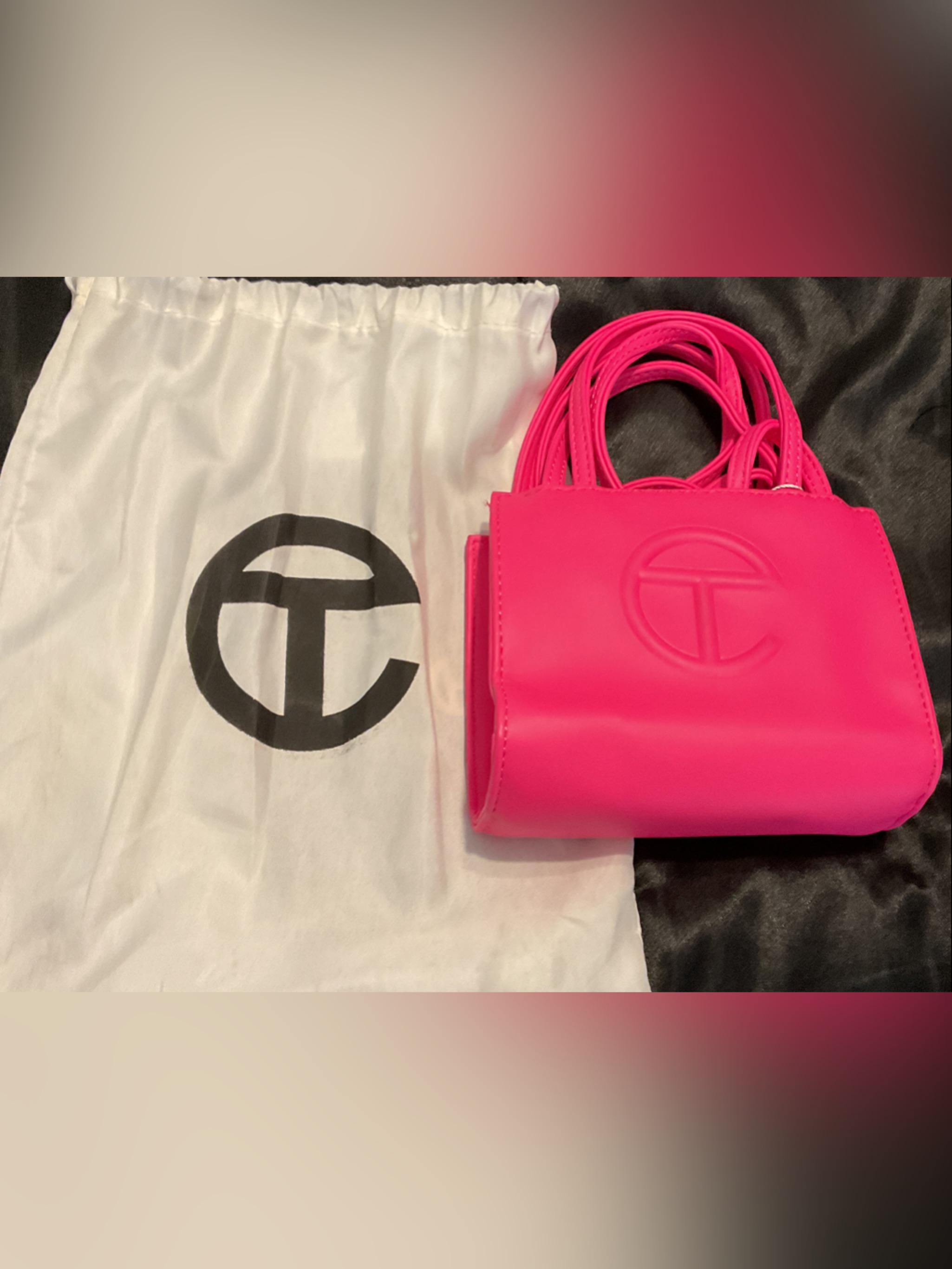 Telfar Mini Shopping Bag In Hot Pink